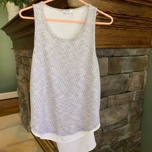 Bar111 top size large gray and white